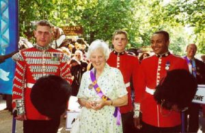 Alwyn Sherratt at Queen Mother's 100th birthday celebrations